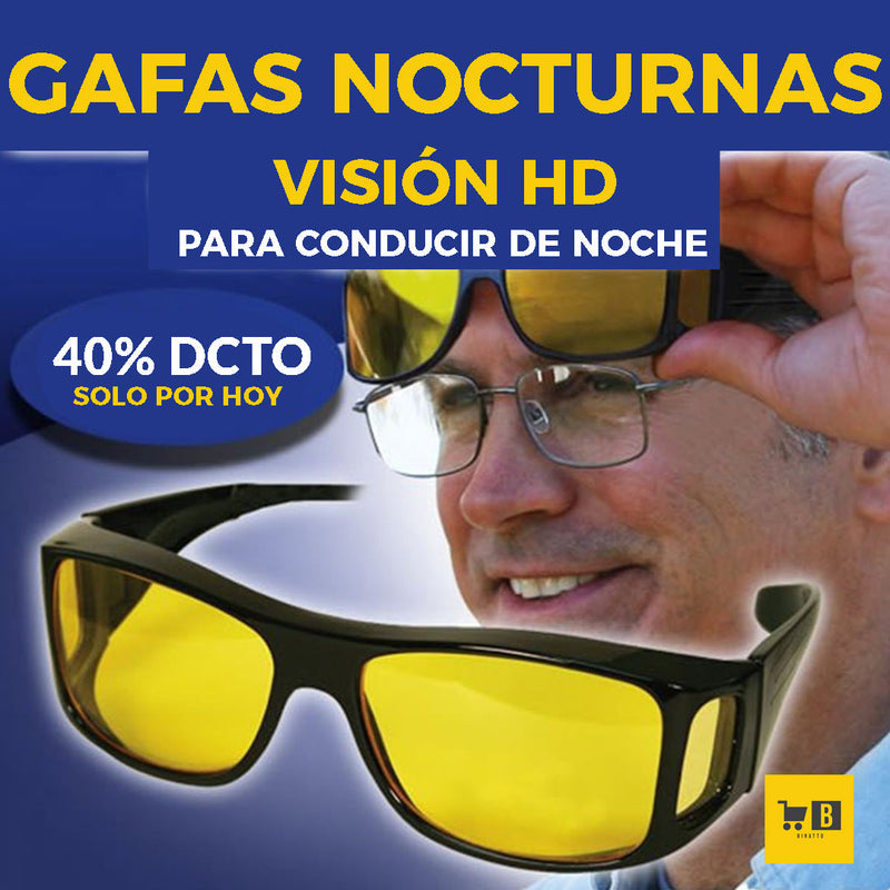 Gafas Para Manejar De Noche Con Visión HD 2x1